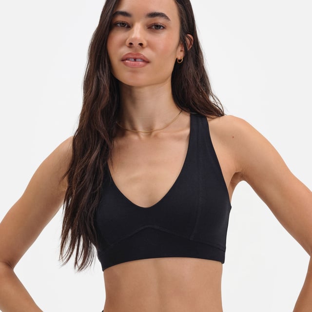 Organic Stretch V-Neck Bra