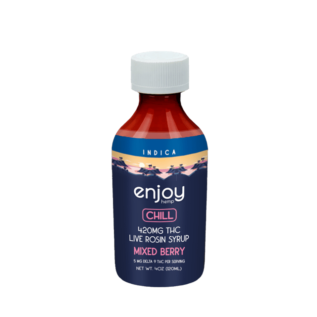 Chill Delta 9 THC Live Rosin Syrup 420mg - Mixed Berry (Indica)