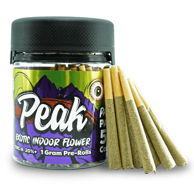 Peak Exotic THCA Prerolls 1 Gram Party Pack (50 Count)