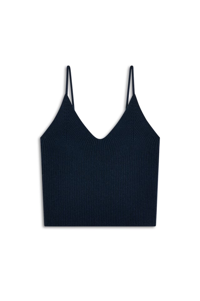 CASHMERE CAMISOLE - NAVY SPARKLE