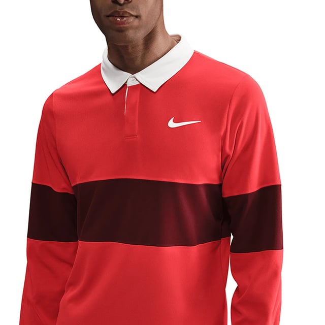 Men`s Paris Court Dri-FIT Advantage Slam Long Sleeve Tennis Polo