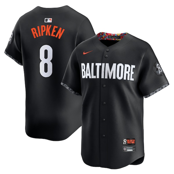 Men's Baltimore Orioles Cal Ripken Jr. Nike Black City Connect Limited Player Jersey