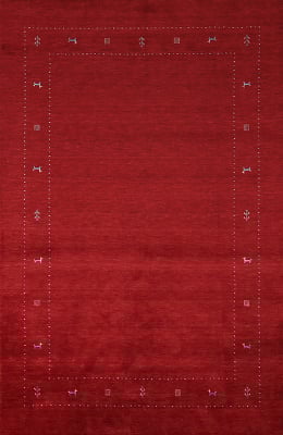 Tribal Red Wool Gabbeh Oriental Area Rug 7x10