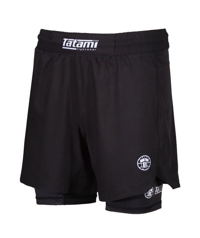 Dual Layer Grappling Shorts - Black