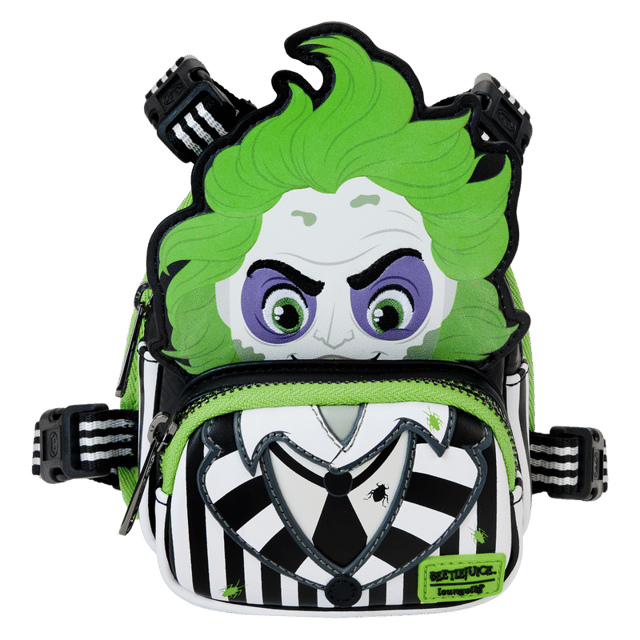 Beetlejuice Cosplay Mini Backpack Dog Harness