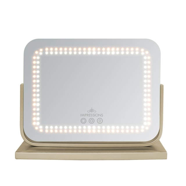 Allura Tri-Tone LED Makeup Mirror with Bluetooth Speakers