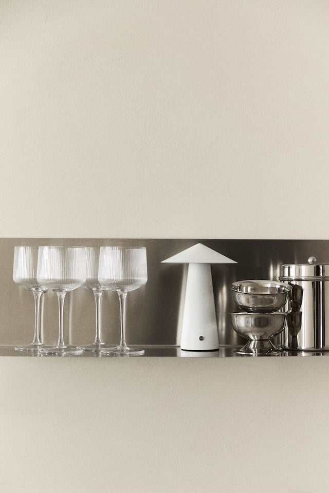 4-Pack Fluted Wine Glasses