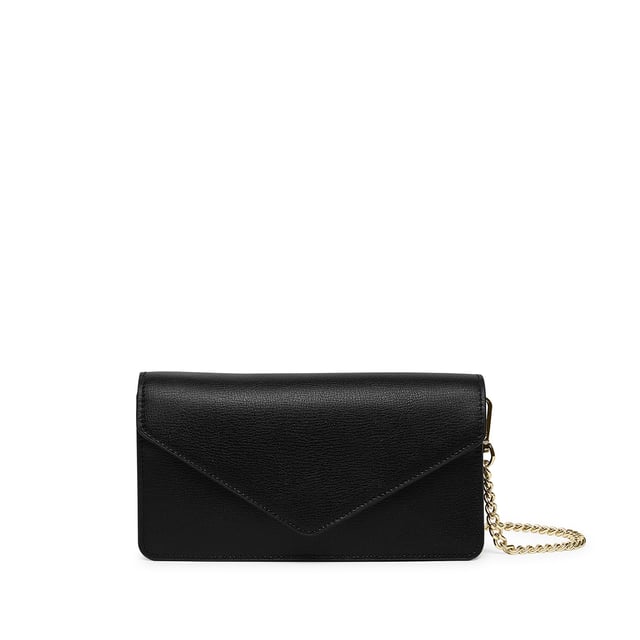 Small Willow Wallet on a Chain Black