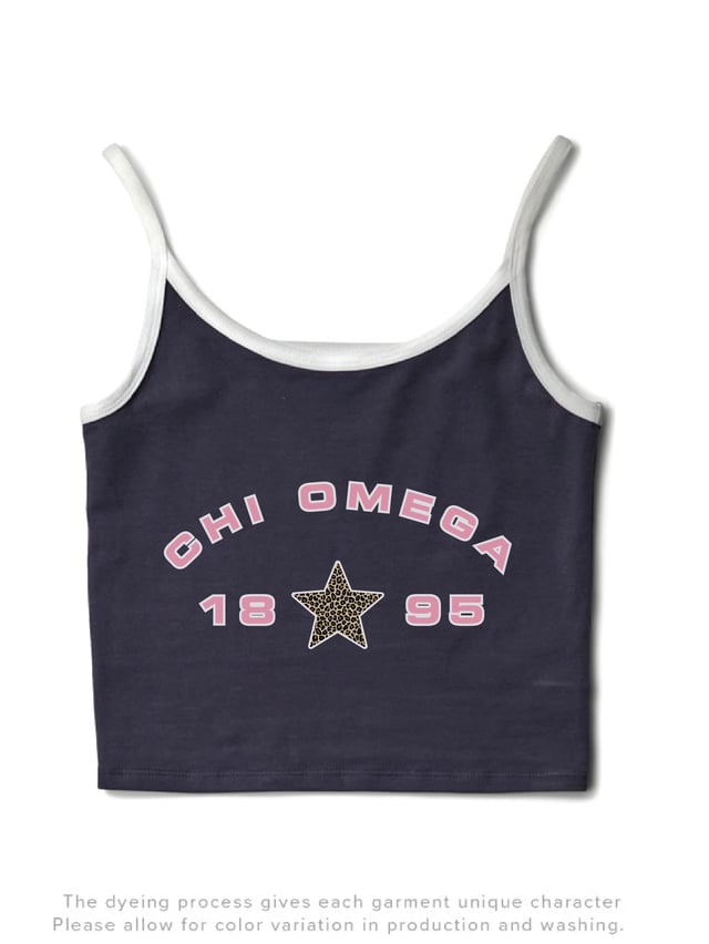 Light Pink Sorority Midnight Sky/White Contrast Tank
