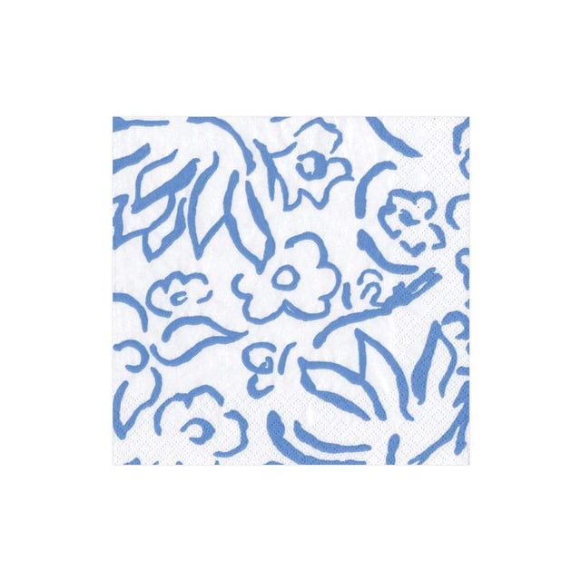 Matisse Boxed Paper Cocktail Napkins in Blue - 40 Per Box