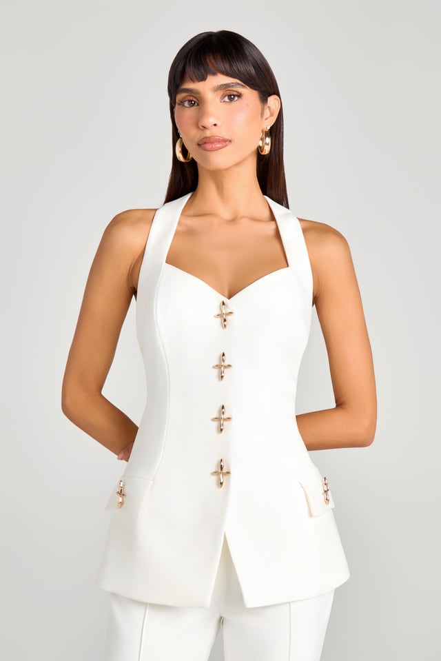 Zoe White Waistcoat