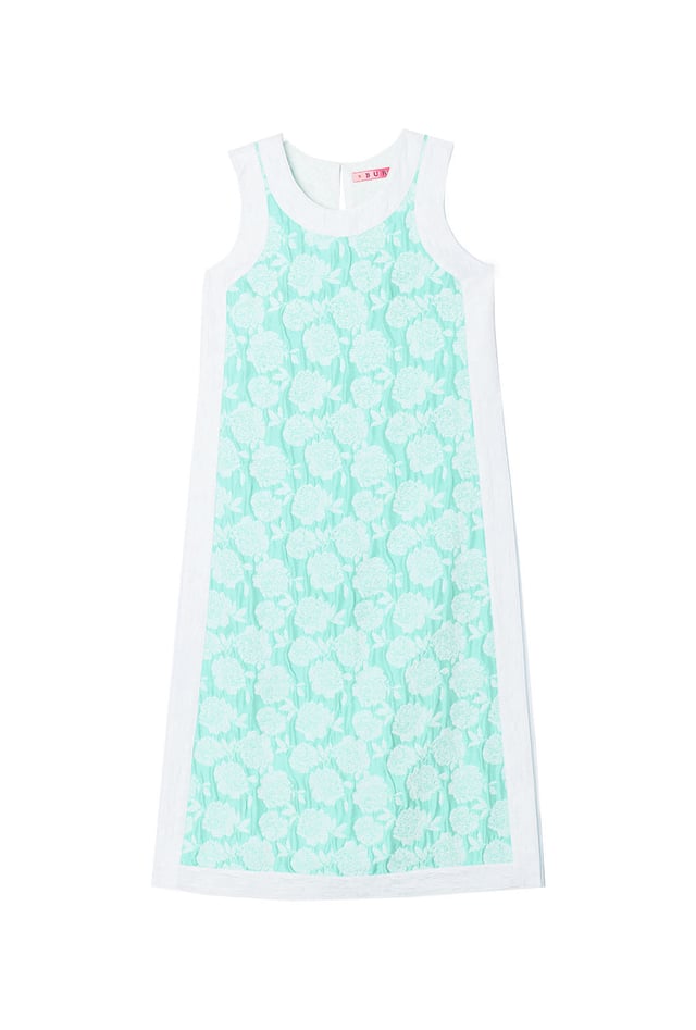 Bermuda Set - Aqua Brocade