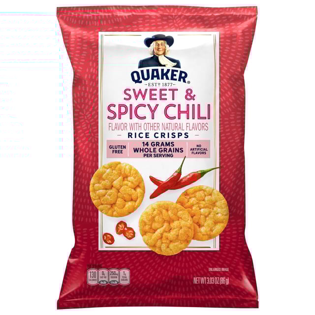 Quaker Sweet & Spicy Chili Rice Crisps - 3.03 OZ 12 Pack