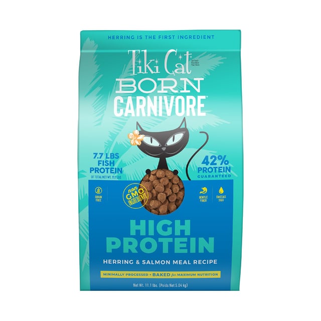 Tiki Cat® Born Carnivore® High Protein for Cats & Kittens Food - Herring & Salmon, Non-GMO
