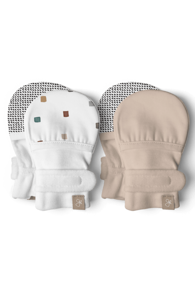STAY ON 2-PACK MITTS | CITY BLOCKS + SANDSTONE