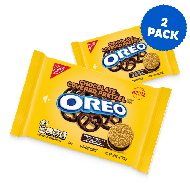 OREO Chocolate Covered Pretzel Sandwich Cookies, Limited Edition, 10.68 oz