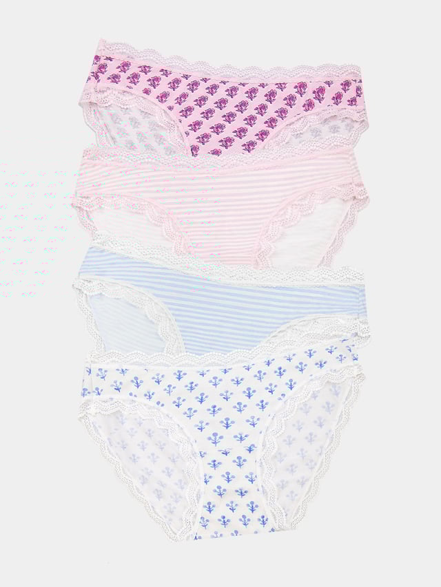 Marea X S&S Original Knicker Four Pack - Sprig