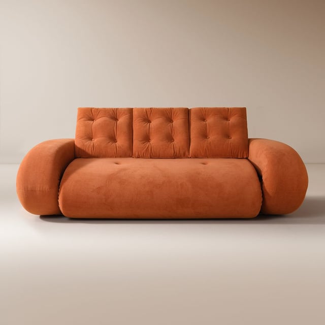 Freja Velvet Upholstered Sofa Bed, 82"