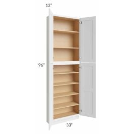 Midtown White Shaker 30x12x96 Pantry Cabinet