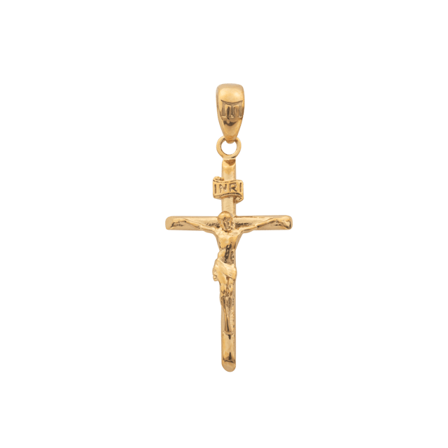 Classic Crucifix Pendant - Gold
