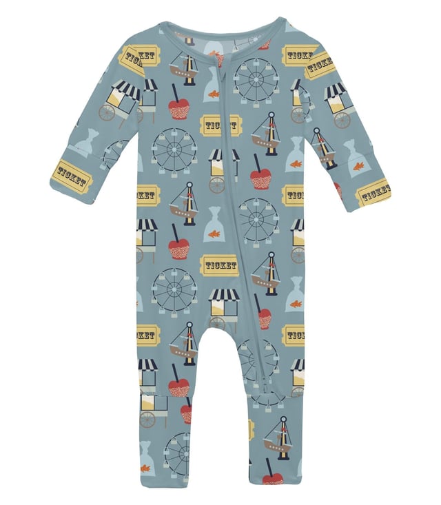 Print Convertible Coverall in Stormy Sea Fall Fair