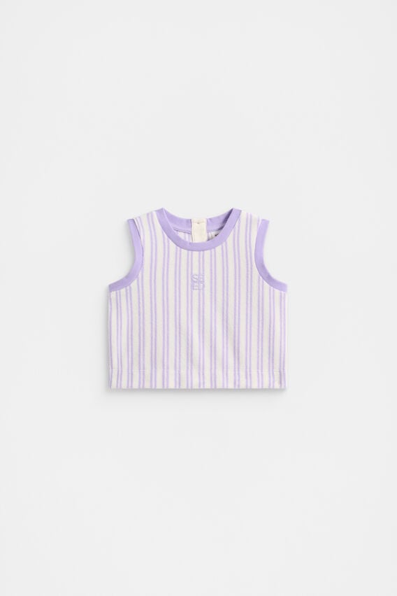 Stripe Terry Singlet