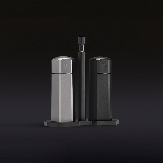 HexMill Tabletop Salt & Pepper Grinder Set