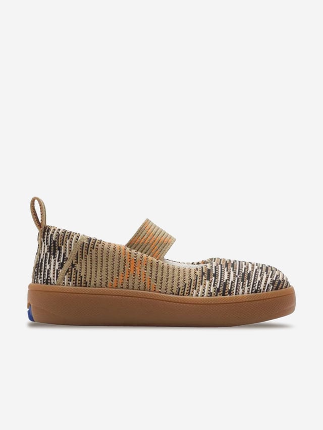 Burberry Girls Check Sutton Pumps in Beige