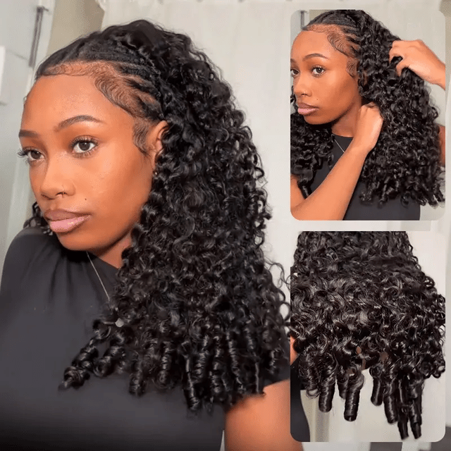 [WEAR GO HALF WIG] ISEE Burmese Curly Half Wig InvisiFit Strap Flip Over Wig for Beginners | Pre-Sale