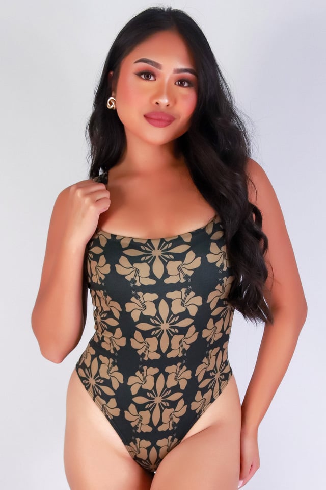 HIBISCUS QUILT BODYSUIT