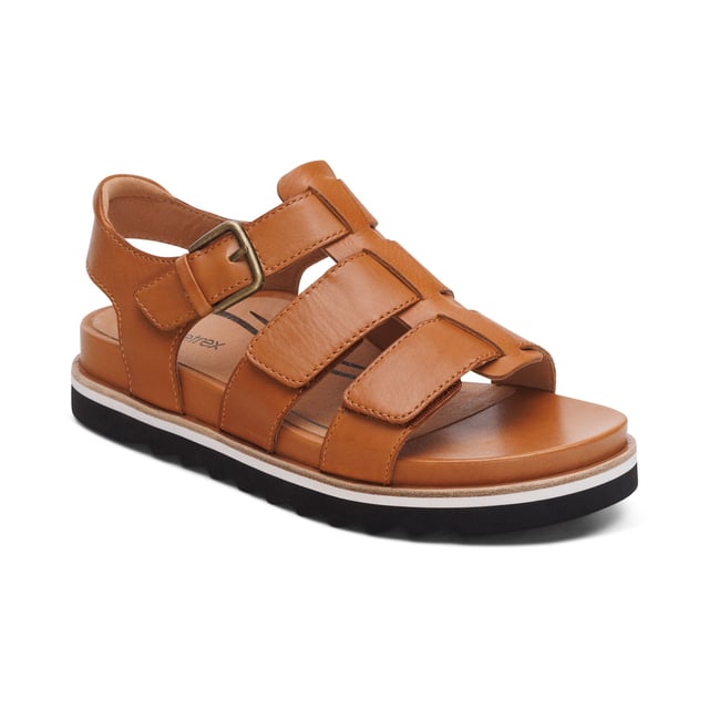 Romy Quarter Strap Cork Flat Sandal