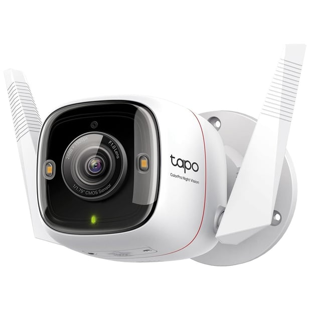 50% Off BOGO: Tapo ColorPro Outdoor Camera | 2K QHD | Plug-in Wired | Outdoor