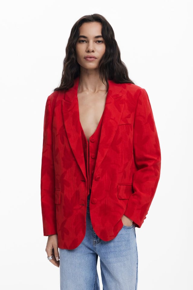 Contrast blazer