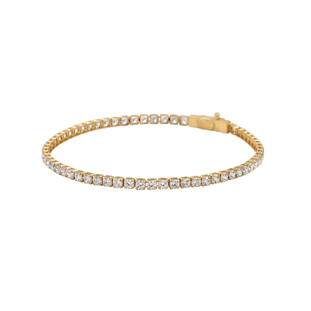 10K Gold Moissanite Tennis Bracelet 2.10mm