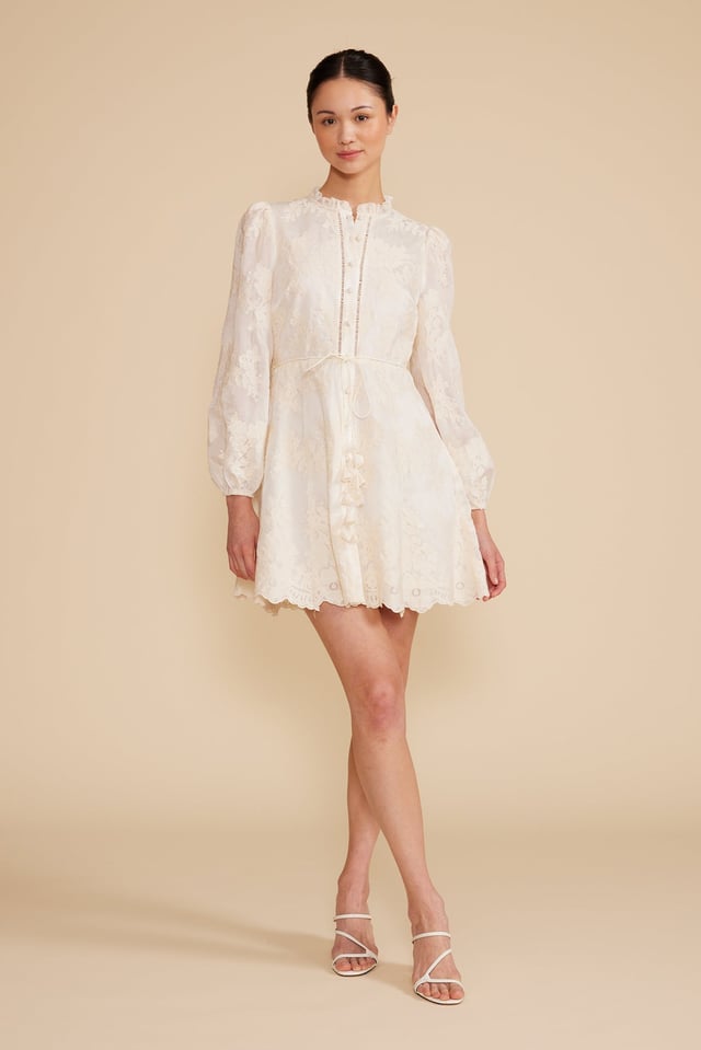 Valetta Mini Dress - Ivory