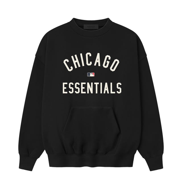 Men's Chicago White Sox Fear of God x MLB Heather Black Sport Fit Sweatshirt