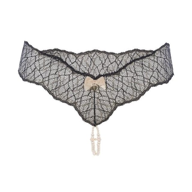 Sydney Double Strand Pearl Thong - Ivory
