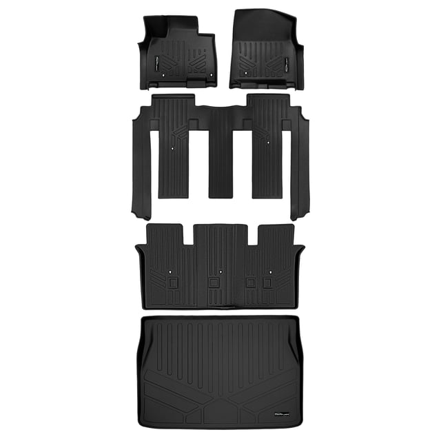 SMARTLINER Custom Fit Floor Liners For 2025-2026 Kia Carnival Hybrid (8 Passenger Models)
