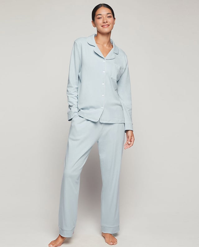 Aimer Long-Sleeve Classic Pajamas Set