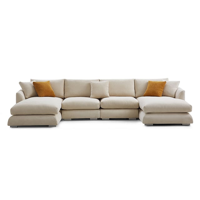 Aalto Boutique Feathers Double Chaise Sectional