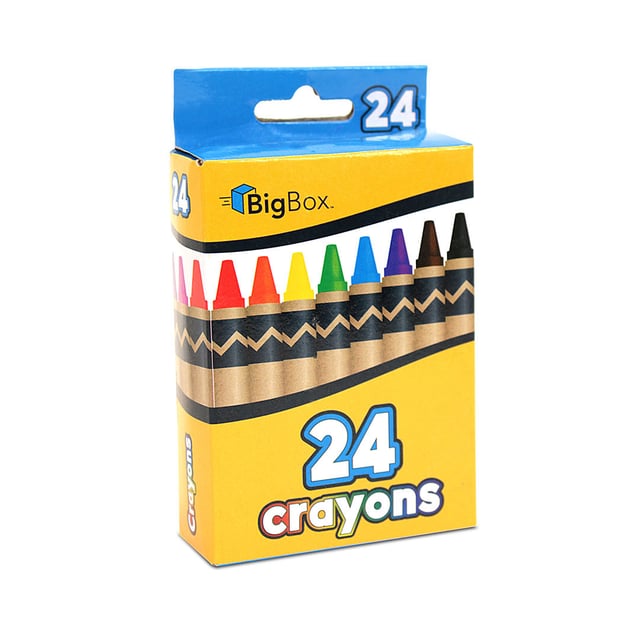 BigBox Crayons, 24ct