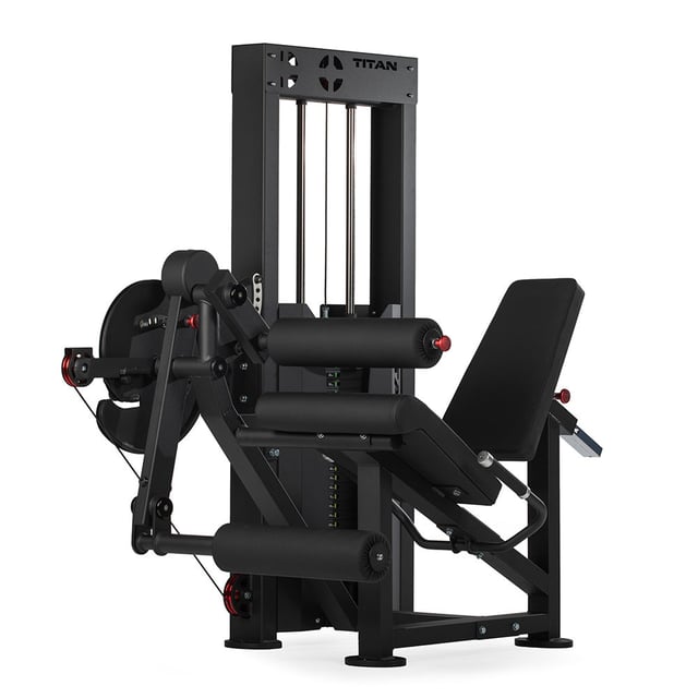 Selectorized Leg Extension and Curl Machine