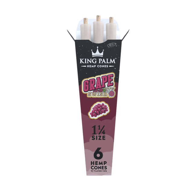 6 Hemp Cones - 1 1/4 Size