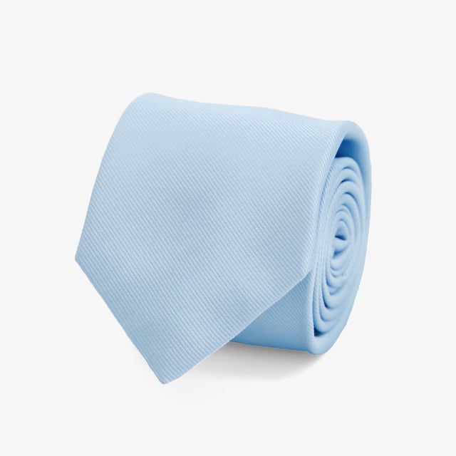 Grosgrain Solid Icy Blue Tie