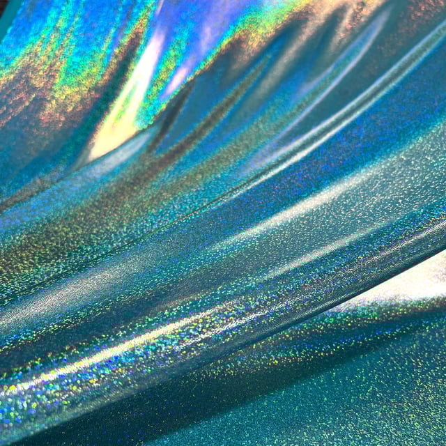 Seafoam Holographic Spandex Fabric