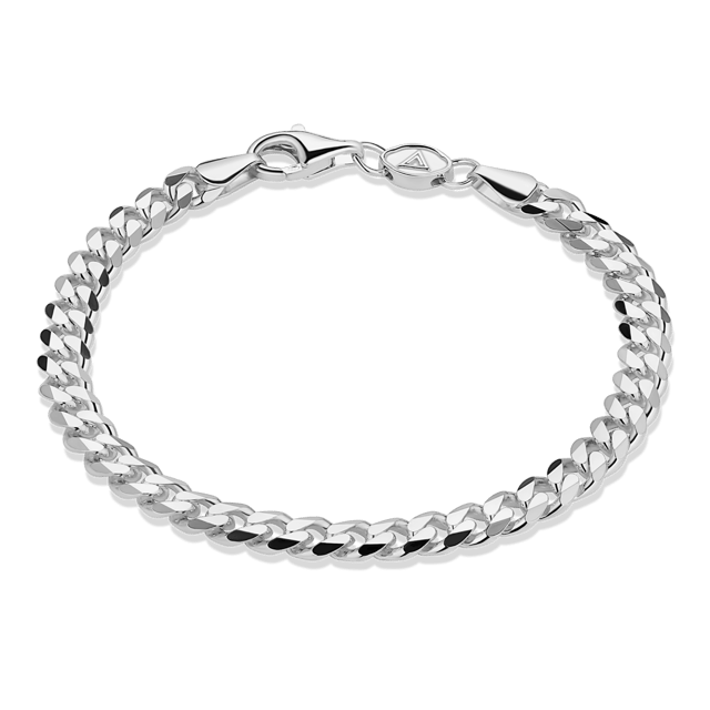 Curb Bracelet, Sterling Silver (5mm)