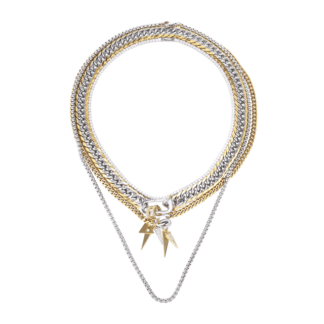 TRIANGLE NECKLACE SET