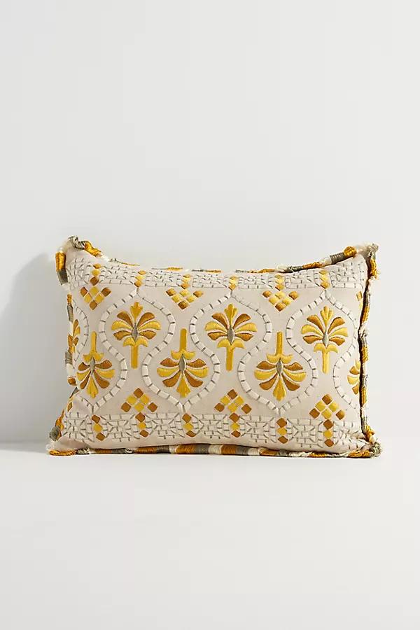 Georgia Cotton Embroidered Pillow