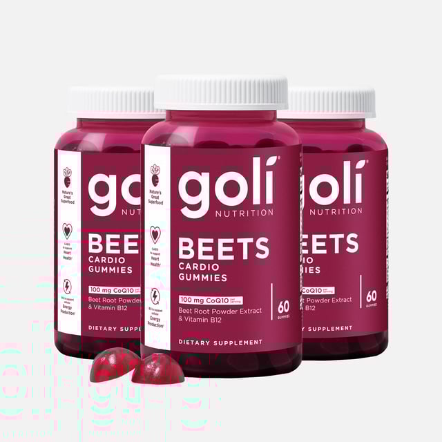 3 Bottles of Beets Cardio Gummies