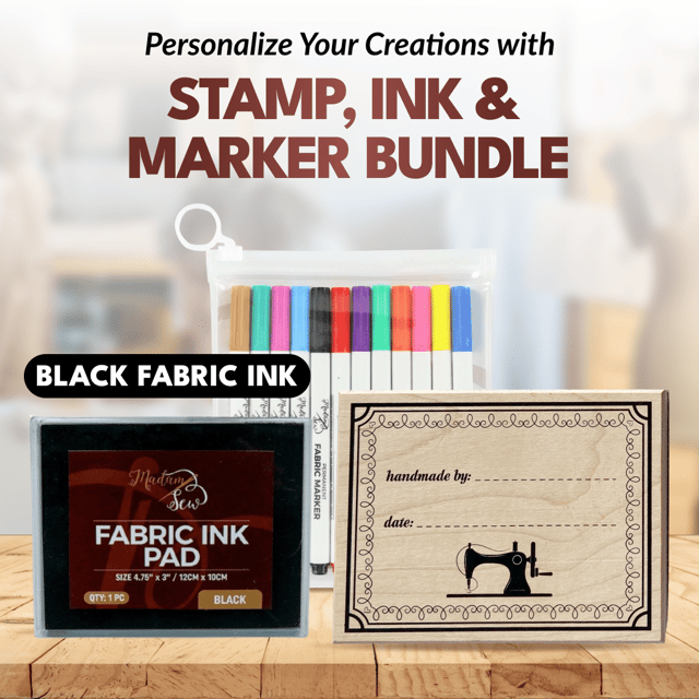 Stamp, Ink & Marker Bundle - Black